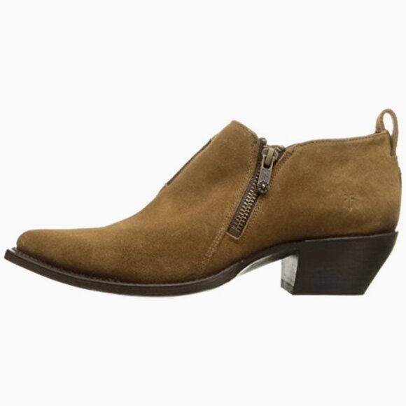 Frye Sacha Moto Shootie Cashew Bootie - Picture 8 of 14